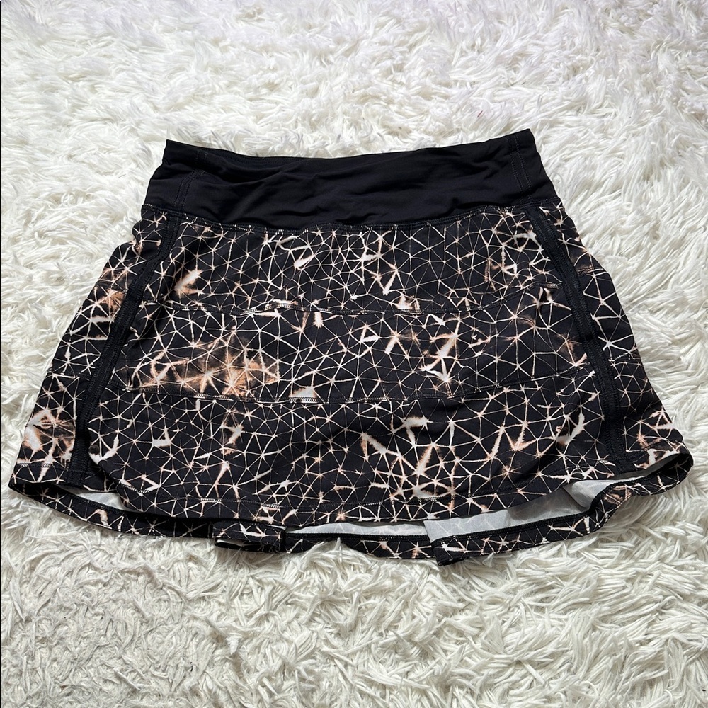 Lululemon Pace Rival Skirt II *4-way Stretch Sugar Crush Multi / Black